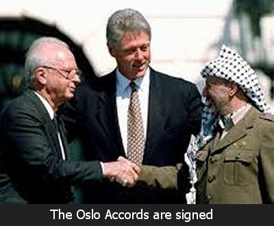 The Oslo Accords are signed